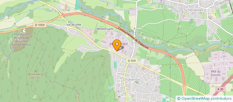 localisation de l'entreprise SAS FIT SANTE  CHATENOIS