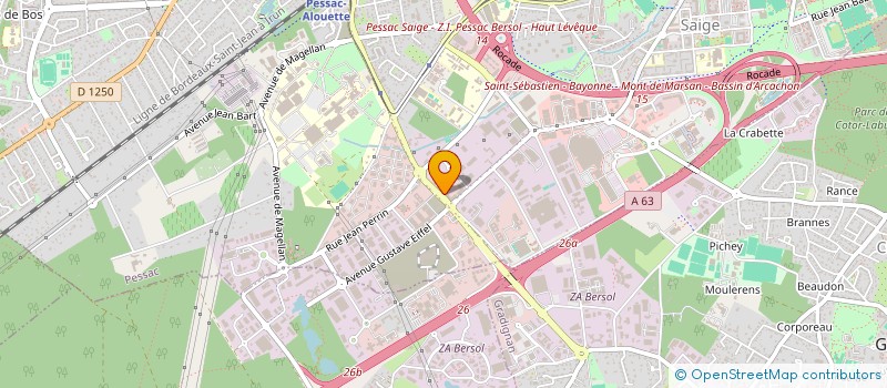 localisation de l'entreprise SAS FL GREEN à PESSAC