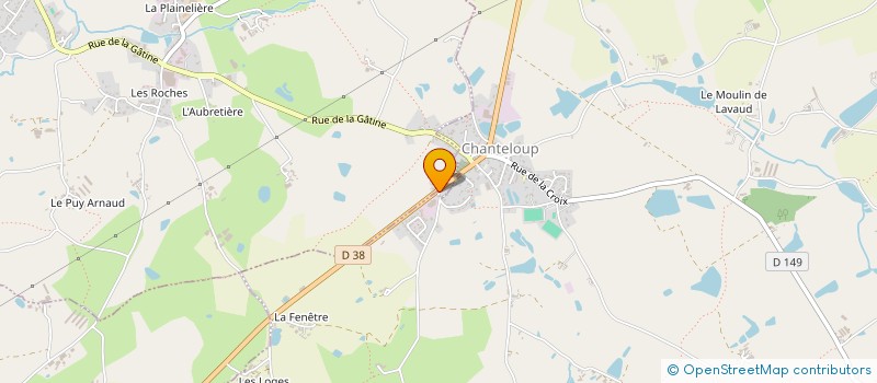 localisation de l'entreprise SAS FLEURS CHANVRE BIO DE L'OUEST  CHANTELOUP