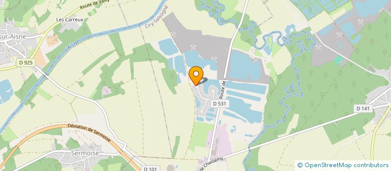 localisation de l'entreprise SAS FLOJUMA  CIRY-SALSOGNE