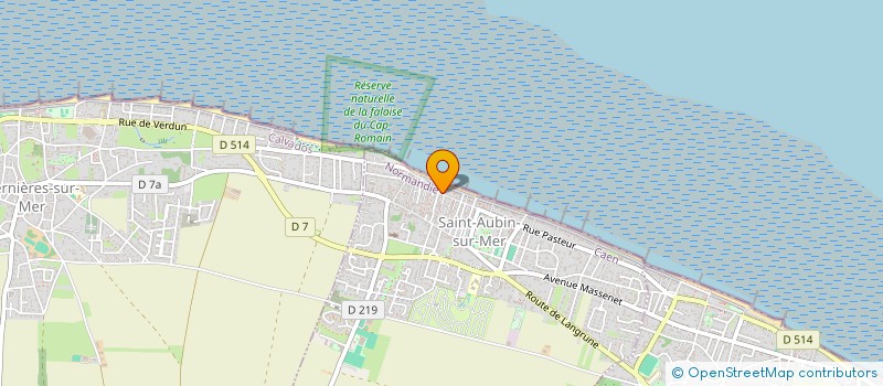 localisation de l'entreprise SAS FLORO  SAINT-AUBIN-SUR-MER