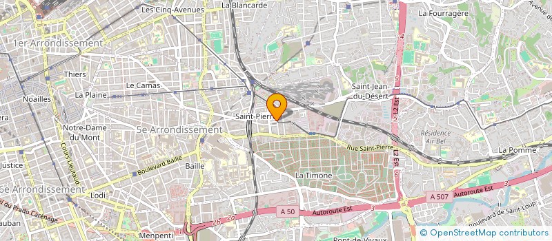 localisation de l'entreprise SAS FLUIDE BATI 13  MARSEILLE