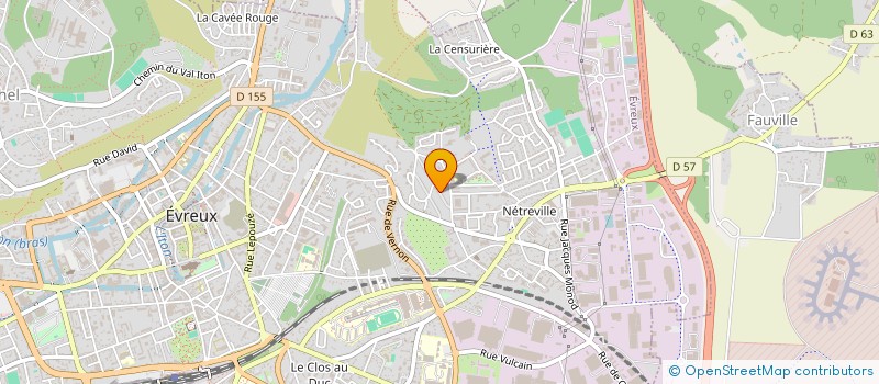 localisation de l'entreprise SAS FM à EVREUX