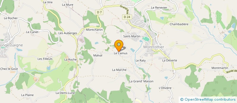 localisation de l'entreprise SAS FOLIE'S à MONTROTTIER