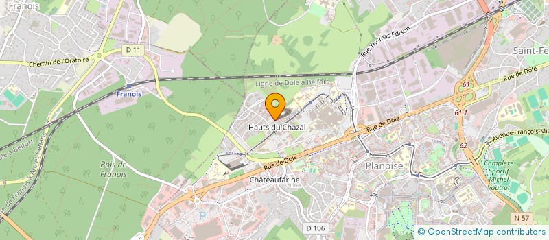 localisation de l'entreprise SAS FONCIERE ACTELYS CONSEIL  BESANCON