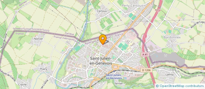 localisation de l'entreprise SAS FONCIERE DES THEZIERS  SAINT-JULIEN-EN-GENEVOIS