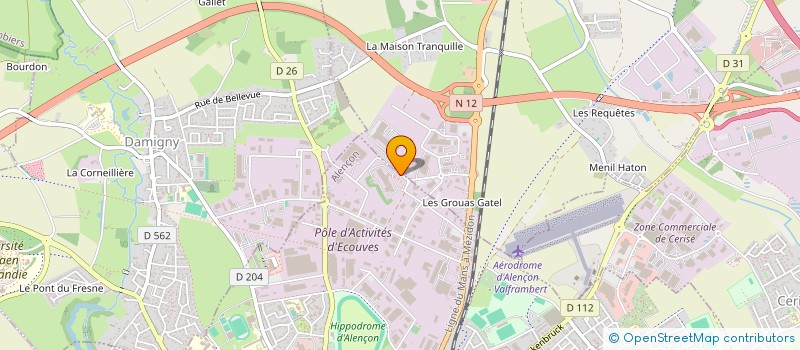 localisation de l'entreprise SAS FONDS ELEVEUR BIO à ALENCON
