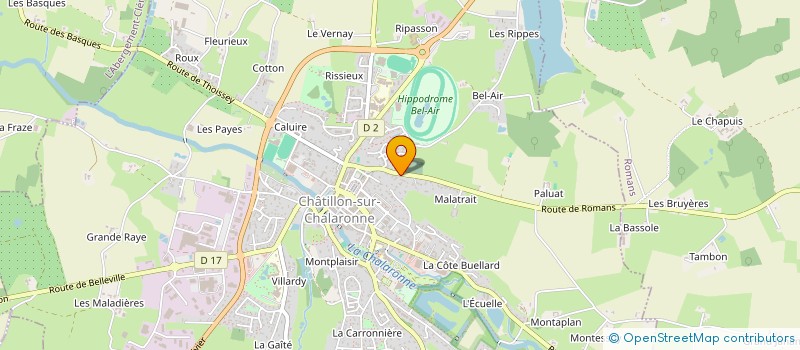 localisation de l'entreprise SAS FOOD'EVASION  CHATILLON-SUR-CHALARONNE