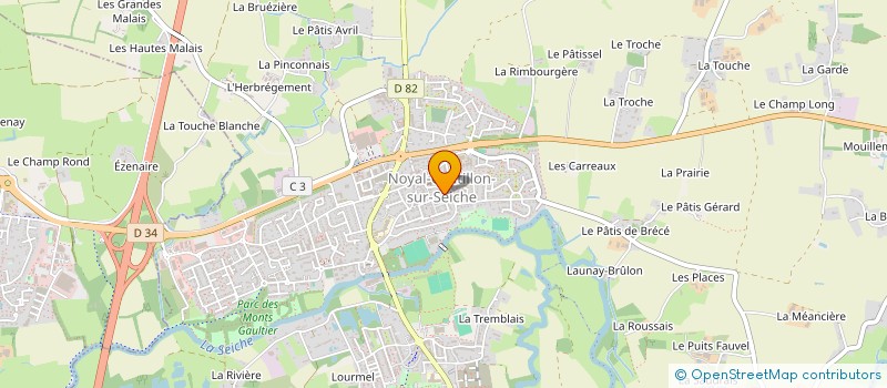 localisation de l'entreprise SAS - FOOD35  NOYAL-CHATILLON-SUR-SEICHE