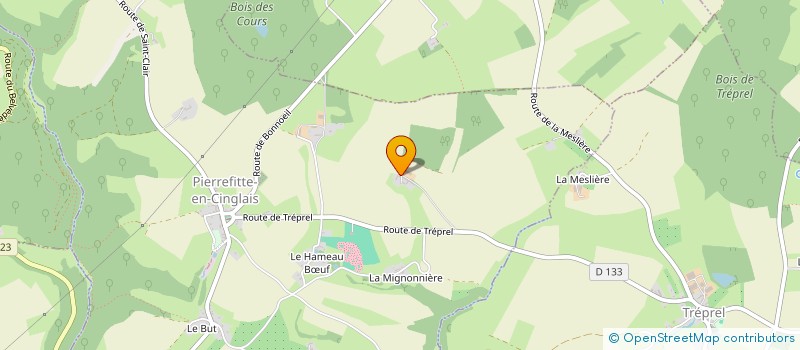 localisation de l'entreprise SAS FORESTELLE à PIERREFITTE-EN-CINGLAIS