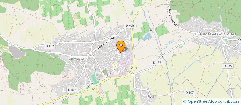 localisation de l'entreprise SAS FORNES  CALVISSON