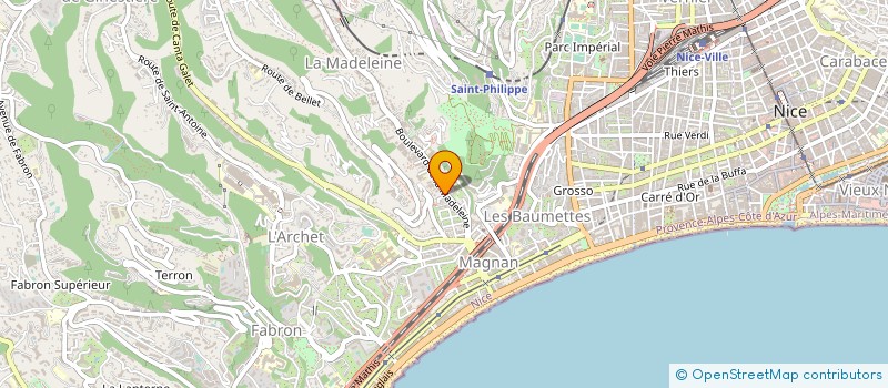 localisation de l'entreprise SAS FRAICHEURS MARAICHERES à NICE