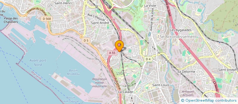 localisation de l'entreprise SAS FRAJUCA  MARSEILLE