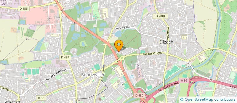 localisation de l'entreprise SAS FRANCE CONSTRUCTION  MULHOUSE