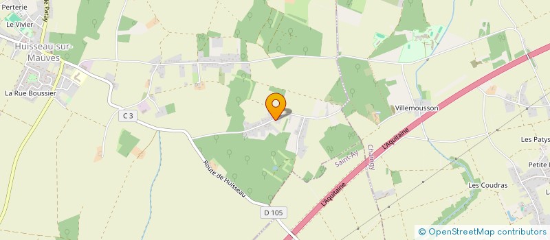 localisation de l'entreprise SAS FRANICE à HUISSEAU-SUR-MAUVES