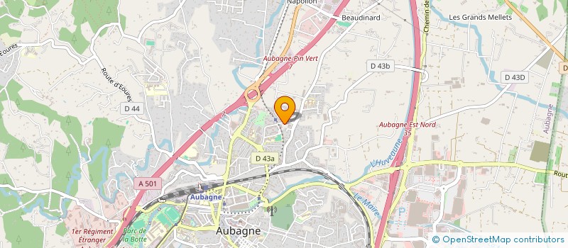 localisation de l'entreprise SAS FRATELLI DI PIZZA  AUBAGNE