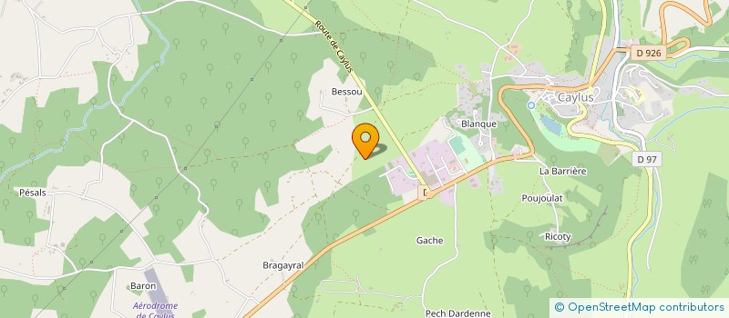 localisation de l'entreprise SAS FRAYSSE CHRISTOPHE  CAYLUS