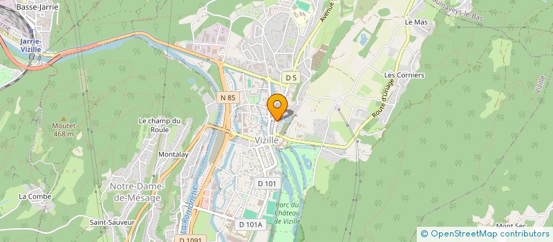 localisation de l'entreprise SAS FREDDY CHAUSSEUR  VIZILLE