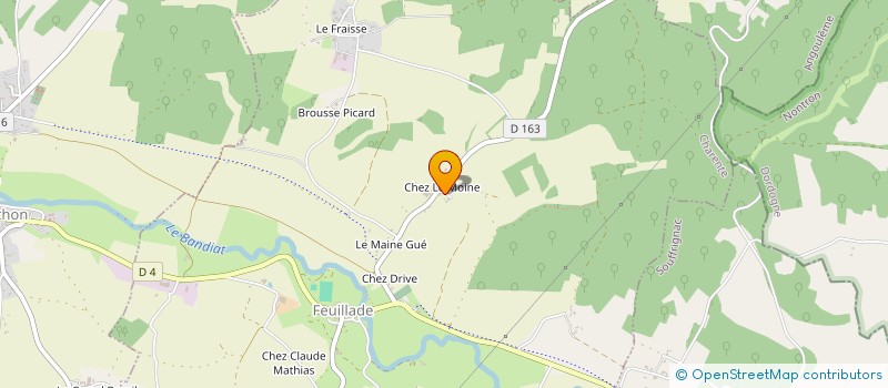 localisation de l'entreprise SAS FREDERIC BERNARD à FEUILLADE