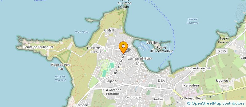 localisation de l'entreprise SAS FREDERIC GENDRON à CAMARET-SUR-MER