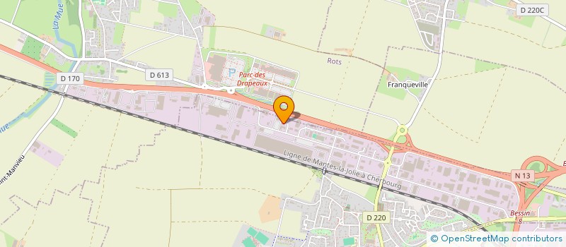 localisation de l'entreprise SAS FREJUS  CARPIQUET