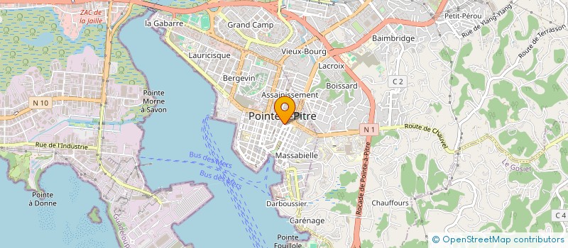 localisation de l'entreprise SAS FRESH CLEAN à POINTE A PITRE