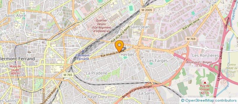 localisation de l'entreprise SAS FRMX à CLERMONT-FERRAND