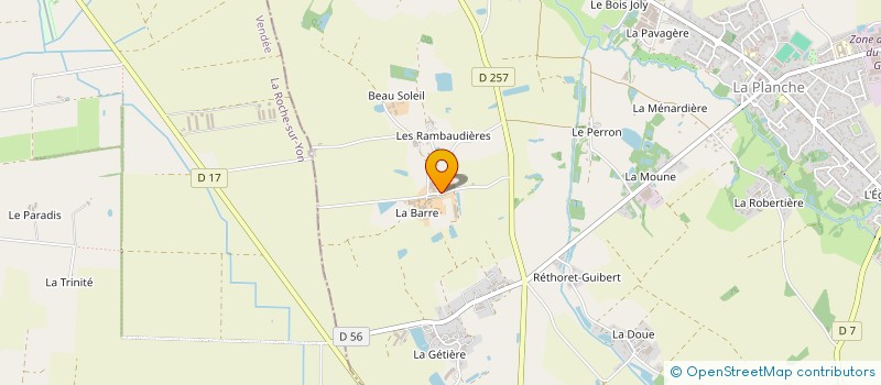 localisation de l'entreprise SAS FSE  LA PLANCHE