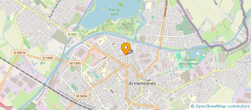 localisation de l'entreprise SAS G.B.D ARMENTIERE à ARMENTIERES