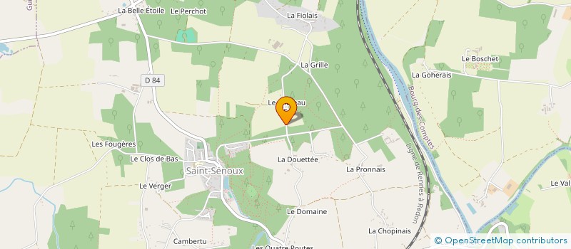 localisation de l'entreprise SAS G.CHERUEL à SAINT-SENOUX