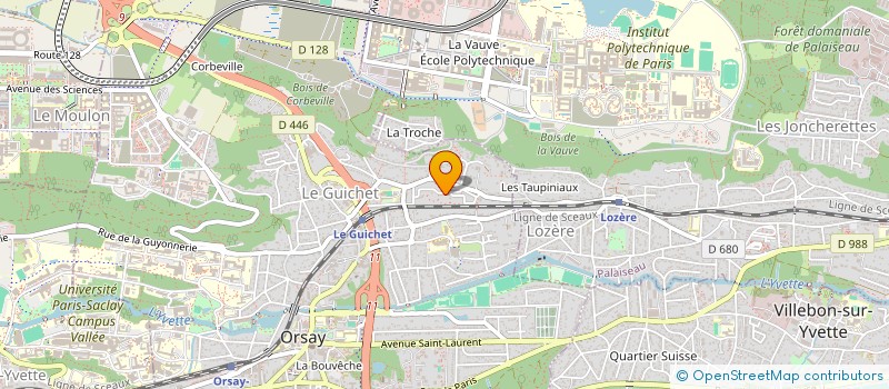 localisation de l'entreprise SAS G.F.A. SYSTEMES à ORSAY