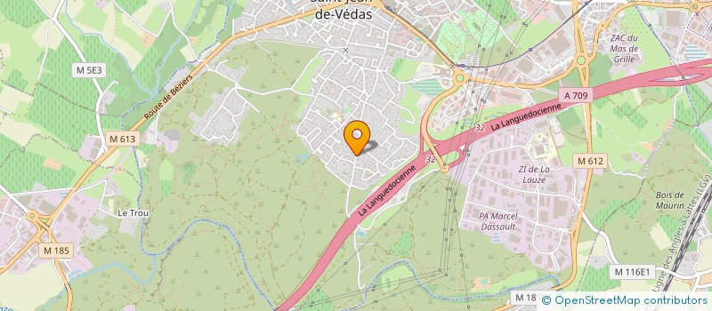 localisation de l'entreprise SAS G.J  SAINT-JEAN-DE-VEDAS