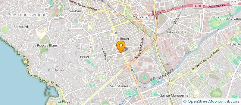 localisation de l'entreprise SAS G7  MARSEILLE