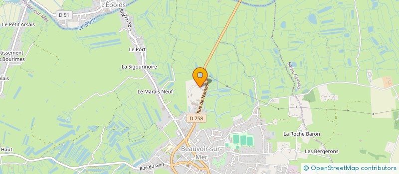 localisation de l'entreprise SAS GABORIT à BEAUVOIR-SUR-MER