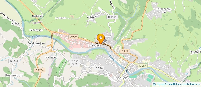 localisation de l'entreprise SAS GABRIEL à ESPALION