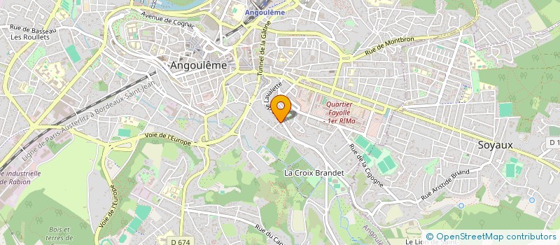 localisation de l'entreprise SAS GACHARD CLEMENT à ANGOULEME