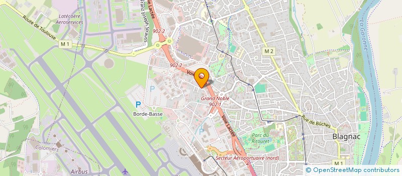 localisation de l'entreprise SAS GAIGNOUX  BLAGNAC