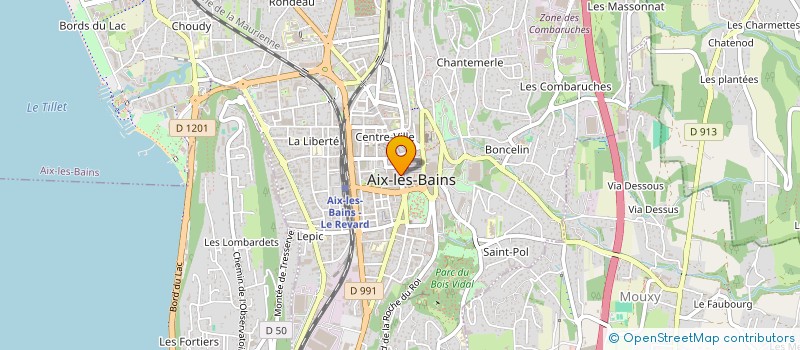 localisation de l'entreprise SAS GALERIE POINGT à AIX-LES-BAINS