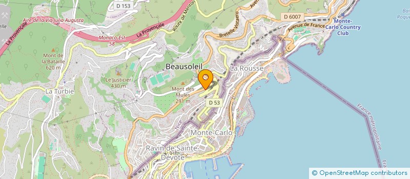 localisation de l'entreprise SAS GAMEO BAGATELLE  BEAUSOLEIL