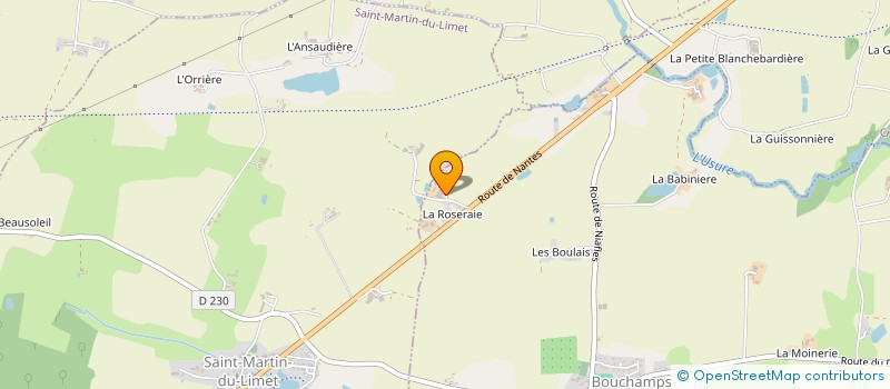 localisation de l'entreprise SAS GANDON  BOUCHAMPS LES CRAON