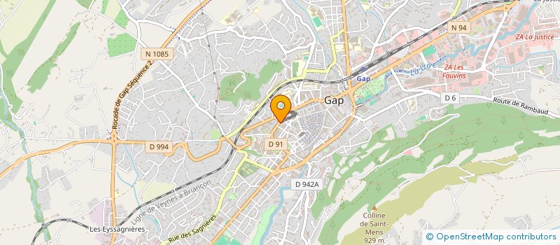 localisation de l'entreprise SAS GAP LE SORBIER  GRENOBLE