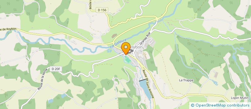 localisation de l'entreprise SAS GARAGE BAYLE  ROYBON