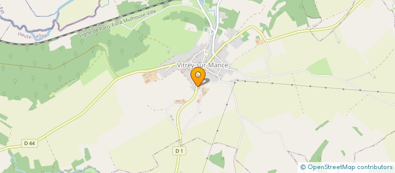 localisation de l'entreprise SAS GARAGE CARDINAUX à VITREY-SUR-MANCE