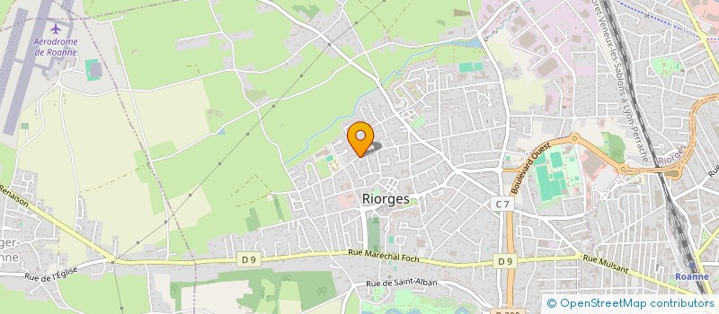 localisation de l'entreprise SAS GARAGE CENTRAL à RIORGES