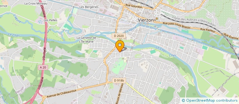 localisation de l'entreprise SAS GARAGE DU PARC VIERZON  VIERZON