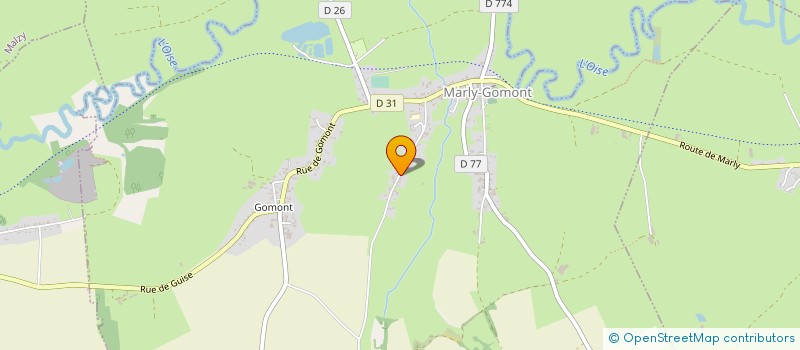 localisation de l'entreprise SAS GARAGE FINET  MARLY-GOMONT