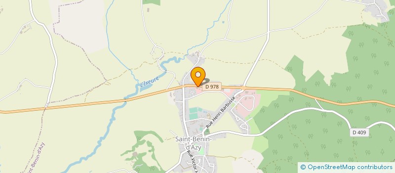 localisation de l'entreprise SAS GARAGE FREMONT  SAINT-BENIN-D'AZY