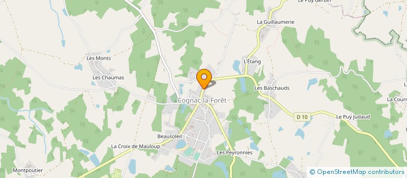 localisation de l'entreprise SAS GARAGE LYDA à COGNAC-LA-FORET