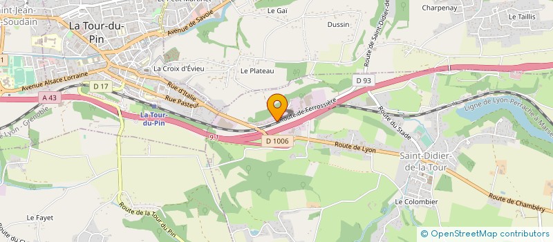 localisation de l'entreprise SAS GARAGE VIALLE à SAINT-DIDIER-DE-LA-TOUR