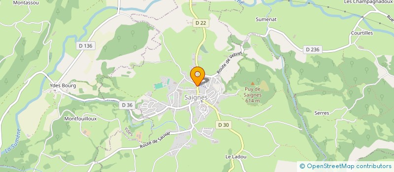localisation de l'entreprise SAS GARCHA à SAIGNES